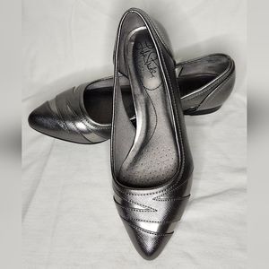 Life Stride Metallic Slip On Flats